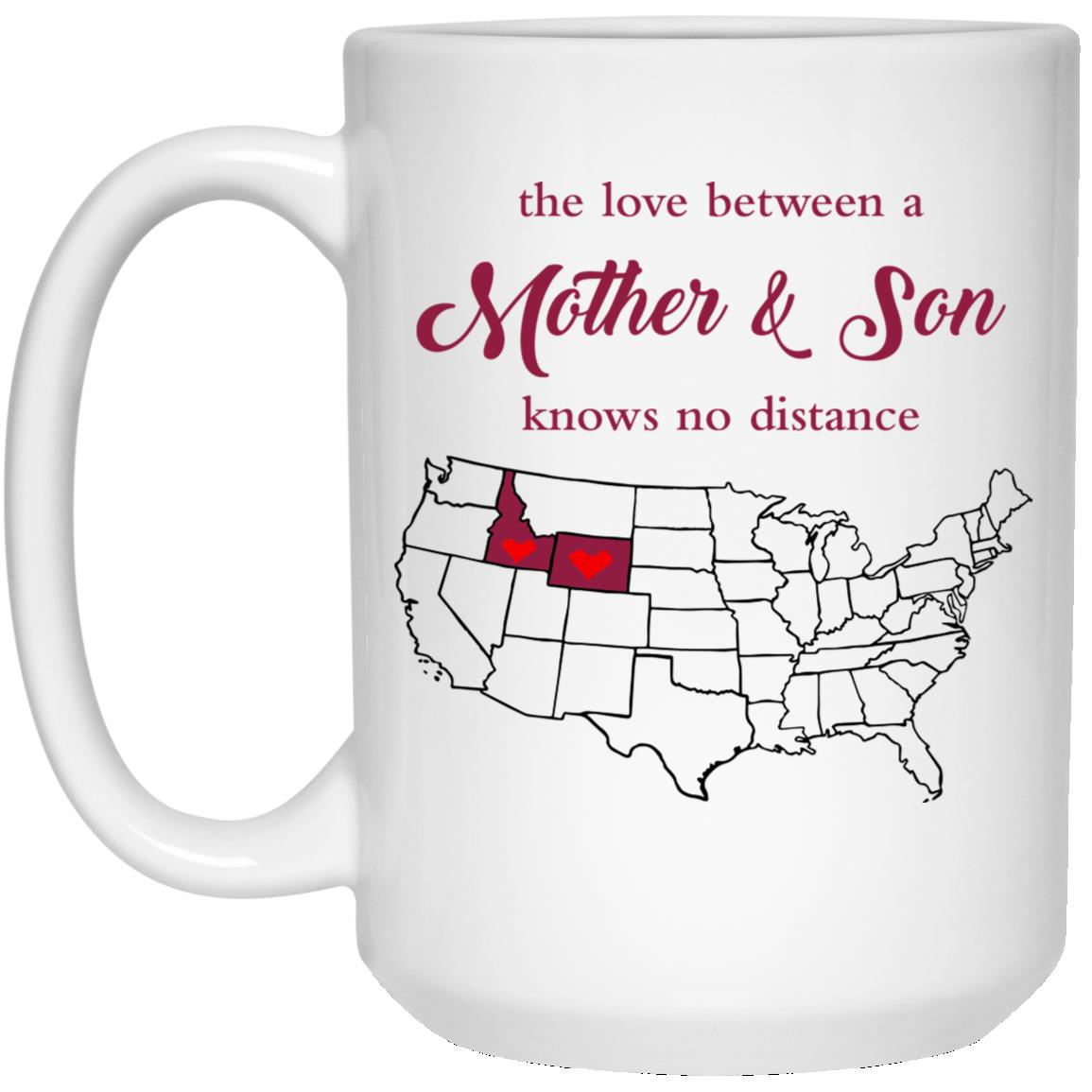 Wyoming Idaho The Love Between Mother And Son Mug - Mug Teezalo