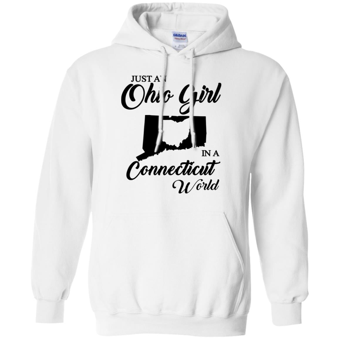 Just An Ohio Girl In A Connecticut World T-Shirt - T-shirt Teezalo