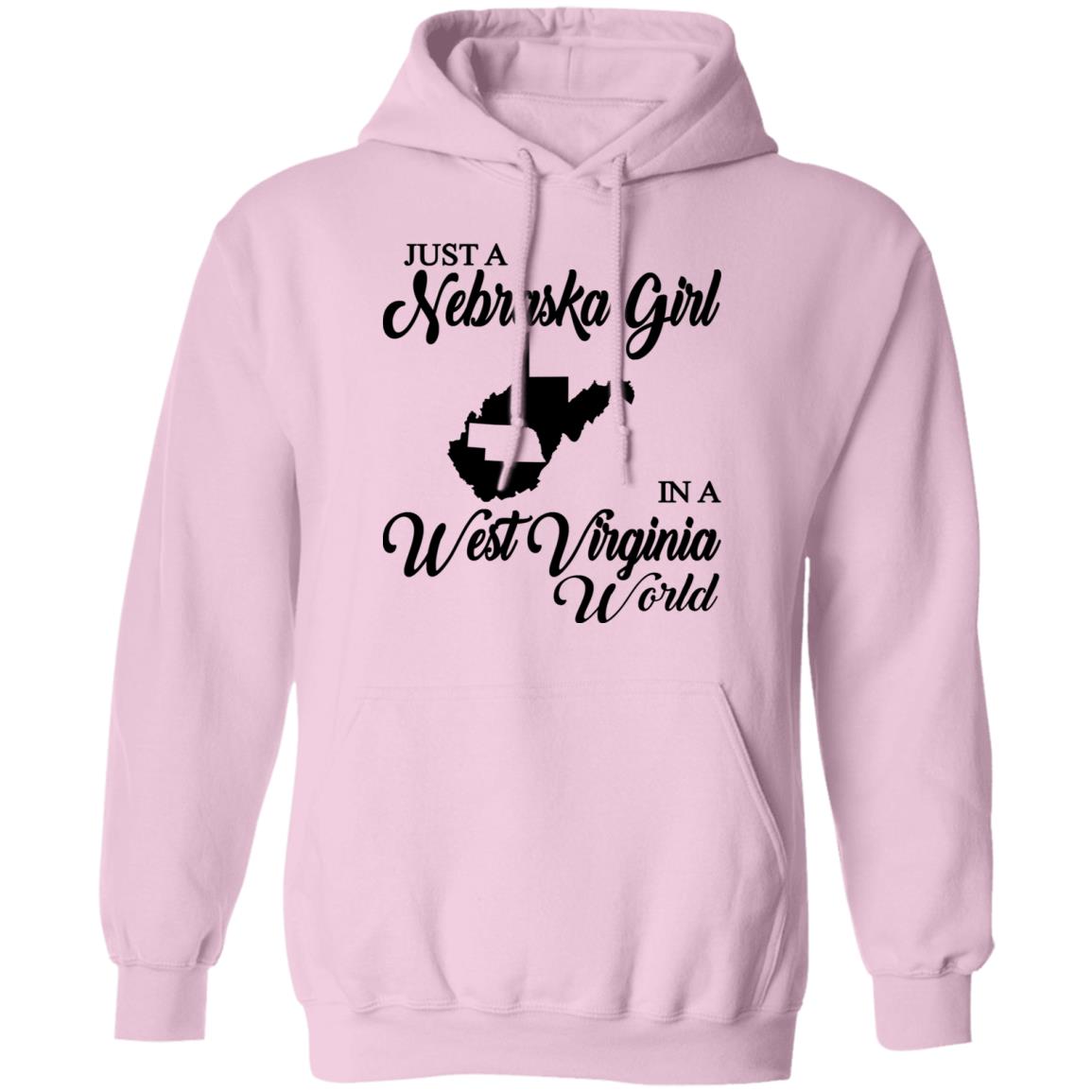 Just A Nebraska Girl In A West Virginia World T-Shirt - T-shirt Teezalo