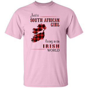 South African Girl Living In Irish World T-Shirt - T-shirt Teezalo