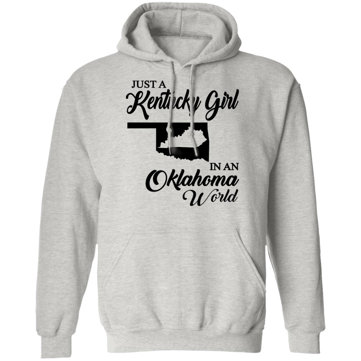 Just A Kentucky Girl In An Oklahoma World T-Shirt - T-shirt Teezalo