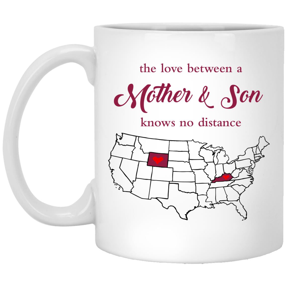 Wyoming Kentucky The Love Between Mother And Son Mug - Mug Teezalo