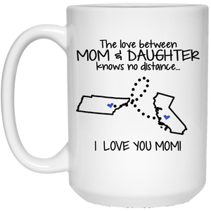 California Tennessee The Love Between Mom And Daughter Mug - Mug Teezalo