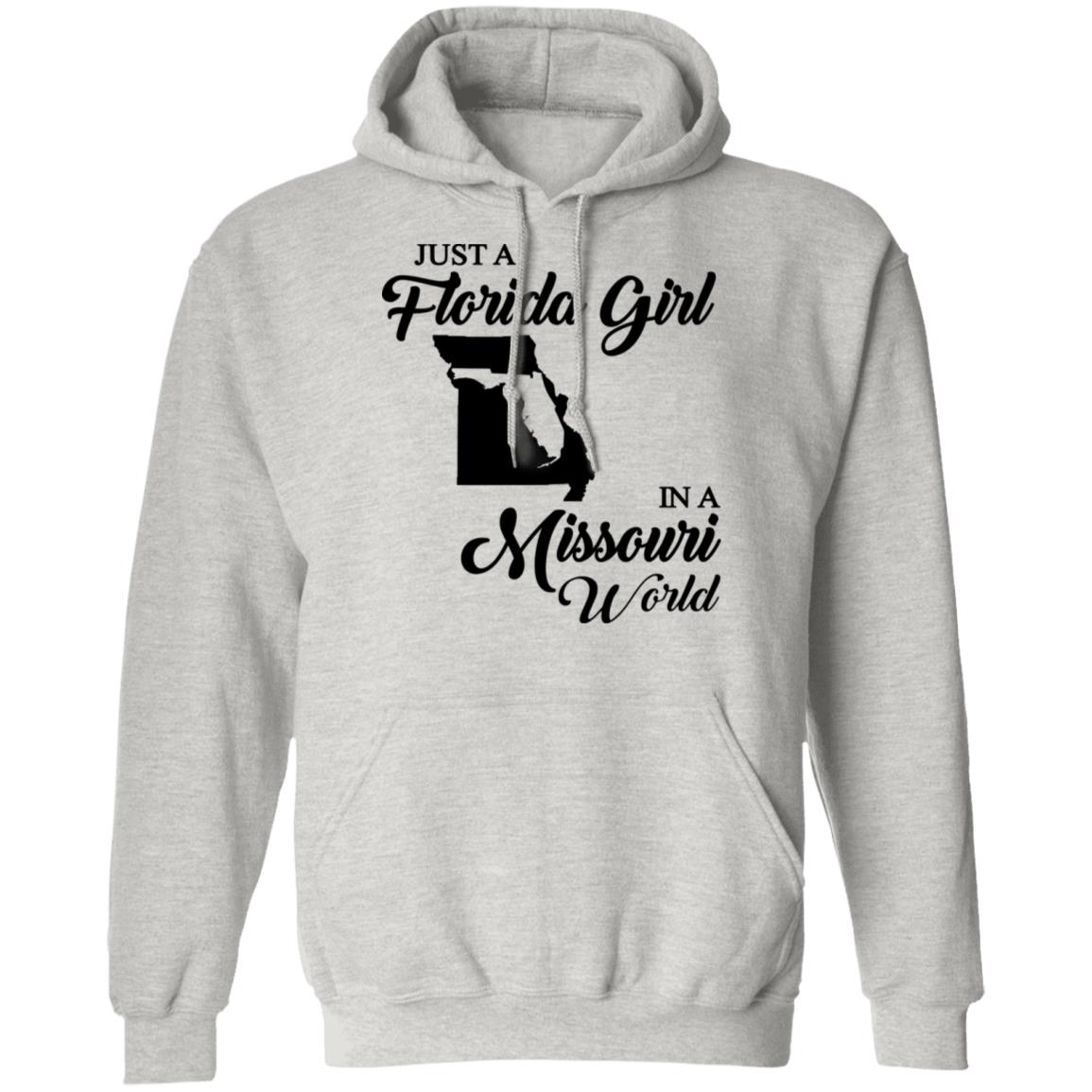 Just A Florida Girl In A Missouri World T-Shirt - T-Shirt Teezalo