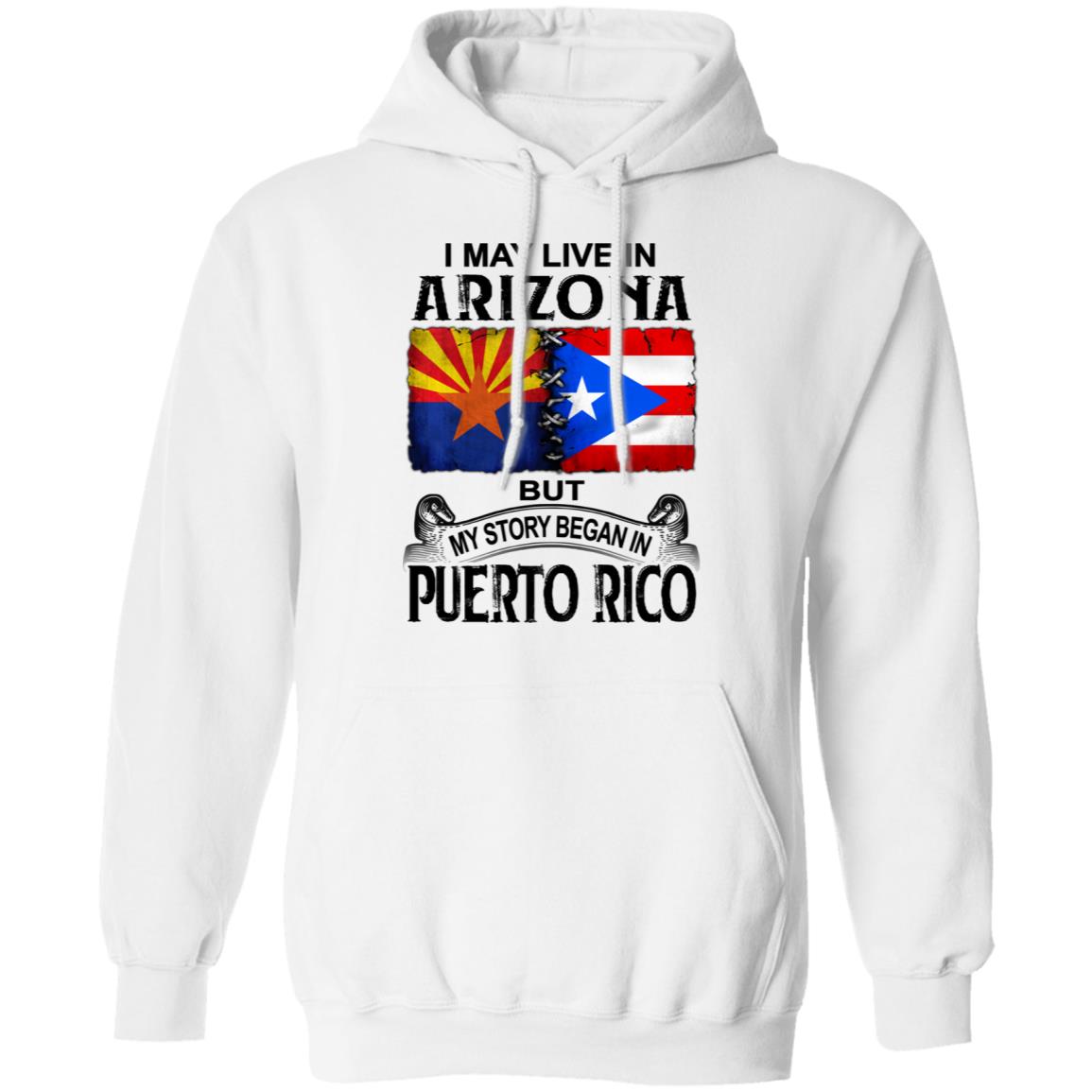 I Live In Arizona But My Story Began In Puerto Rico T Shirt - T-shirt Teezalo