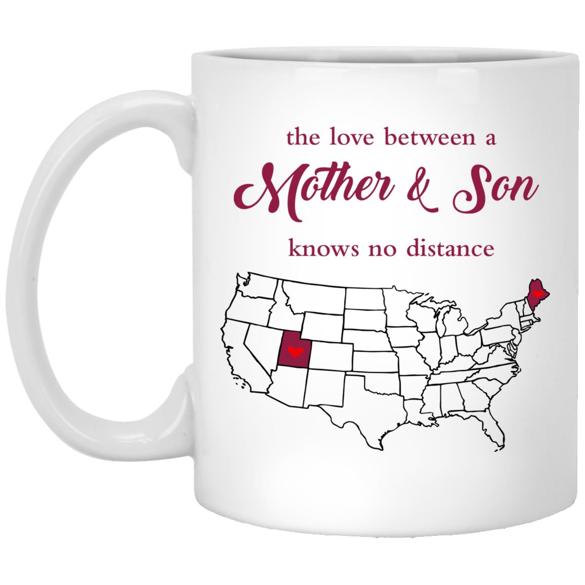 Maine Utah The Love Between Mother And Son Mug - Mug Teezalo