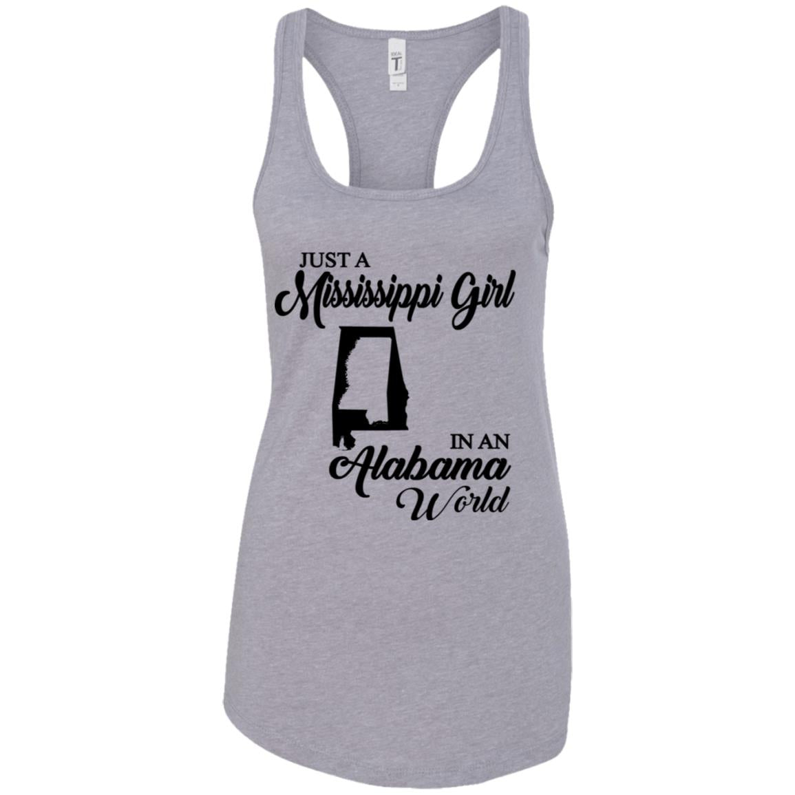 Just A Mississippi Girl In An Alabama World T-Shirt - T-shirt Teezalo