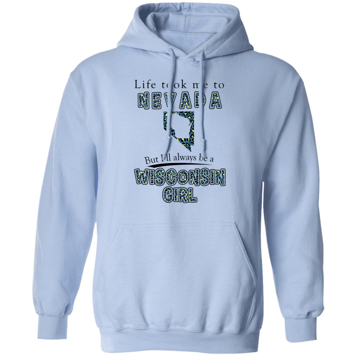 Wisconsin Girl Life Took Me To Nevada T-Shirt - T-shirt Teezalo