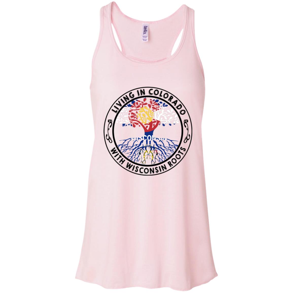 Living In Colorado With Wisconsin Roots T-shirt - T-shirt Teezalo