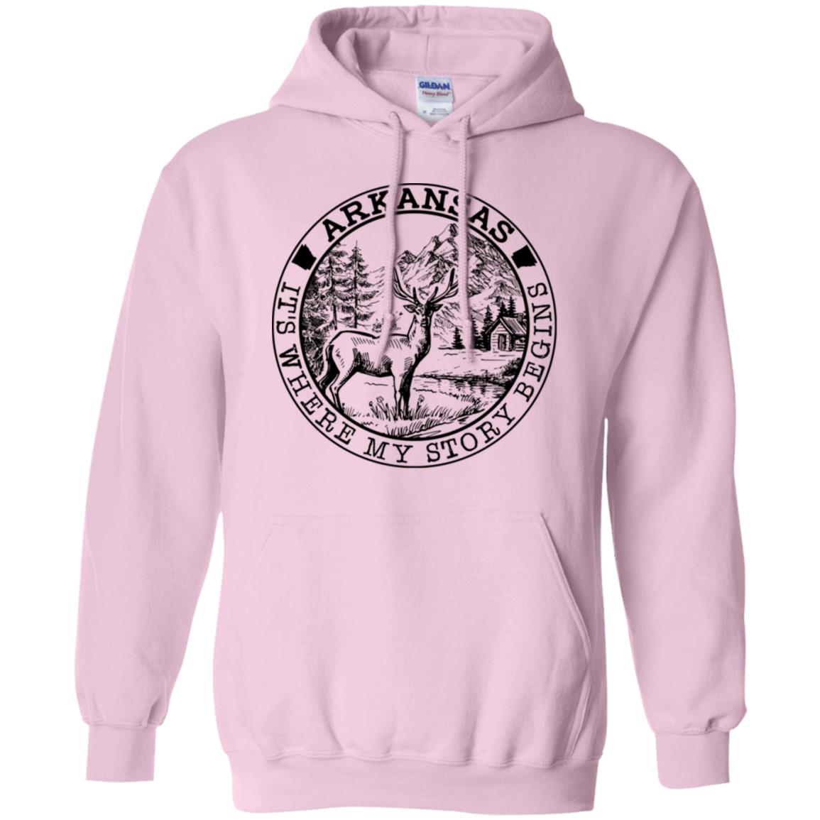 Arkansas It's Where My Story Begins Hoodie - Hoodie Teezalo