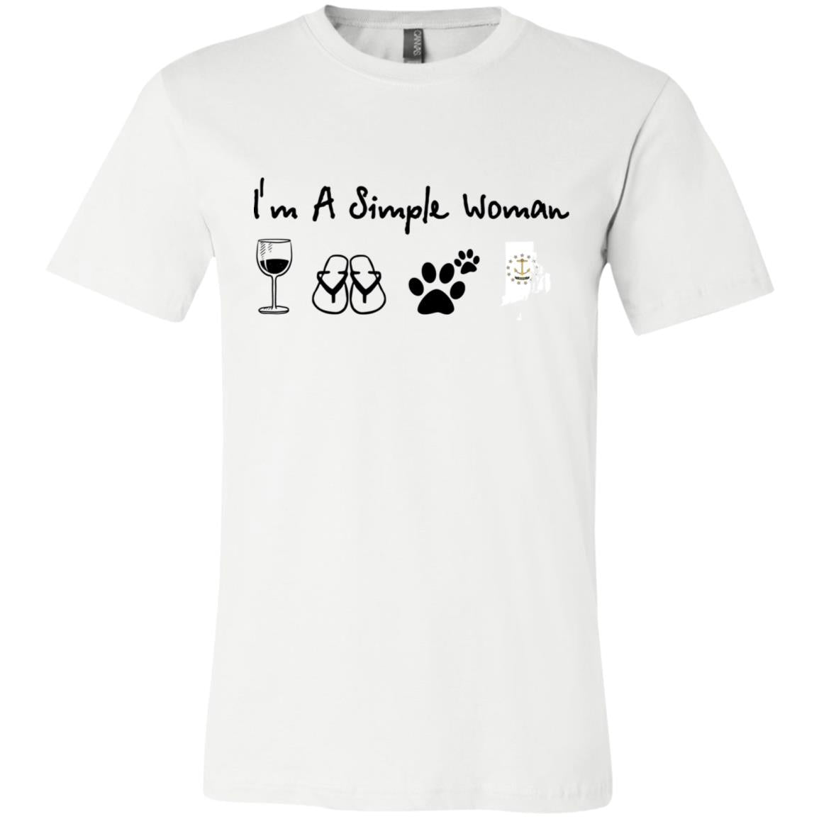 Rhode Island I'm Just A Simple Woman Hoodie - Hoodie Teezalo