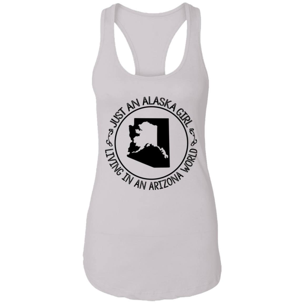 Just An Alaska Girl Living In An Arizona World Hoodie - Hoodie Teezalo