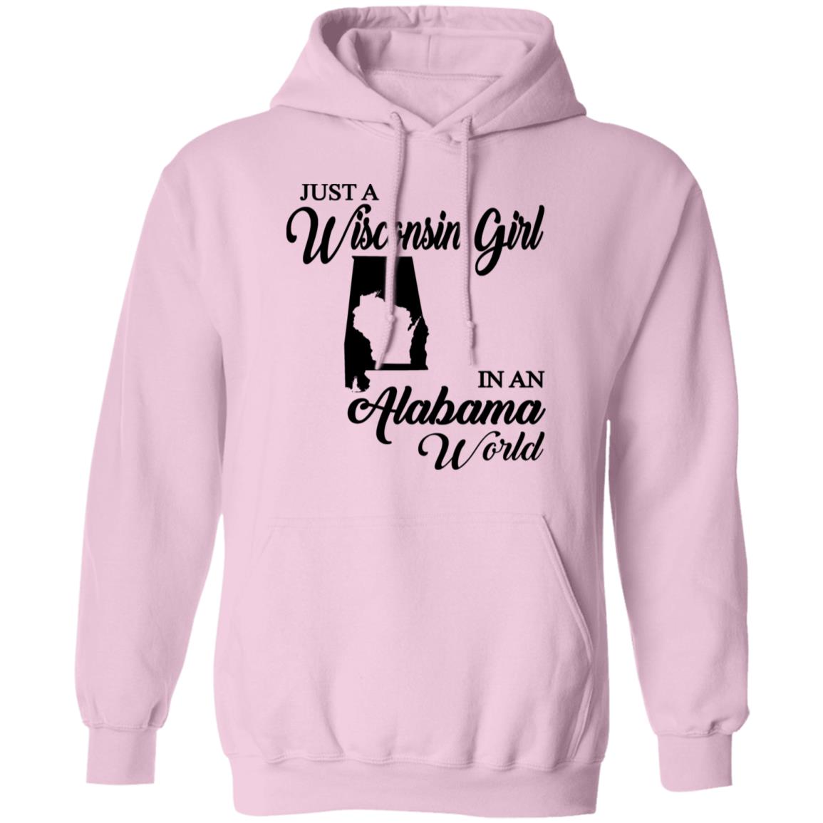 Just A Wisconsin Girl In An Alabama World T-Shirt - T-shirt Teezalo