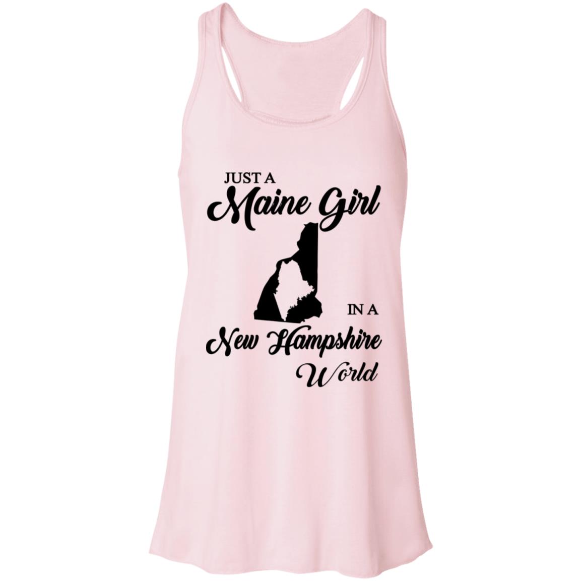 Just A Maine Girl In A New Hampshire World T-Shirt - T-shirt Teezalo