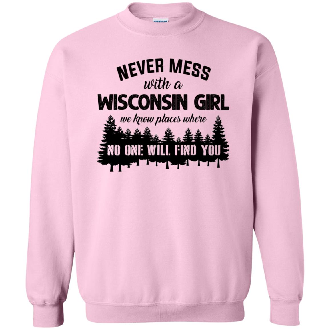 Never Mess With A Wisconsin Girl Funny T-shirt - T-shirt Teezalo