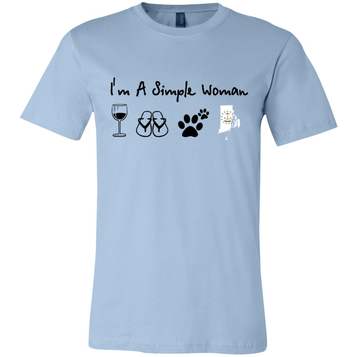 Rhode Island I'm Just A Simple Woman Hoodie - Hoodie Teezalo