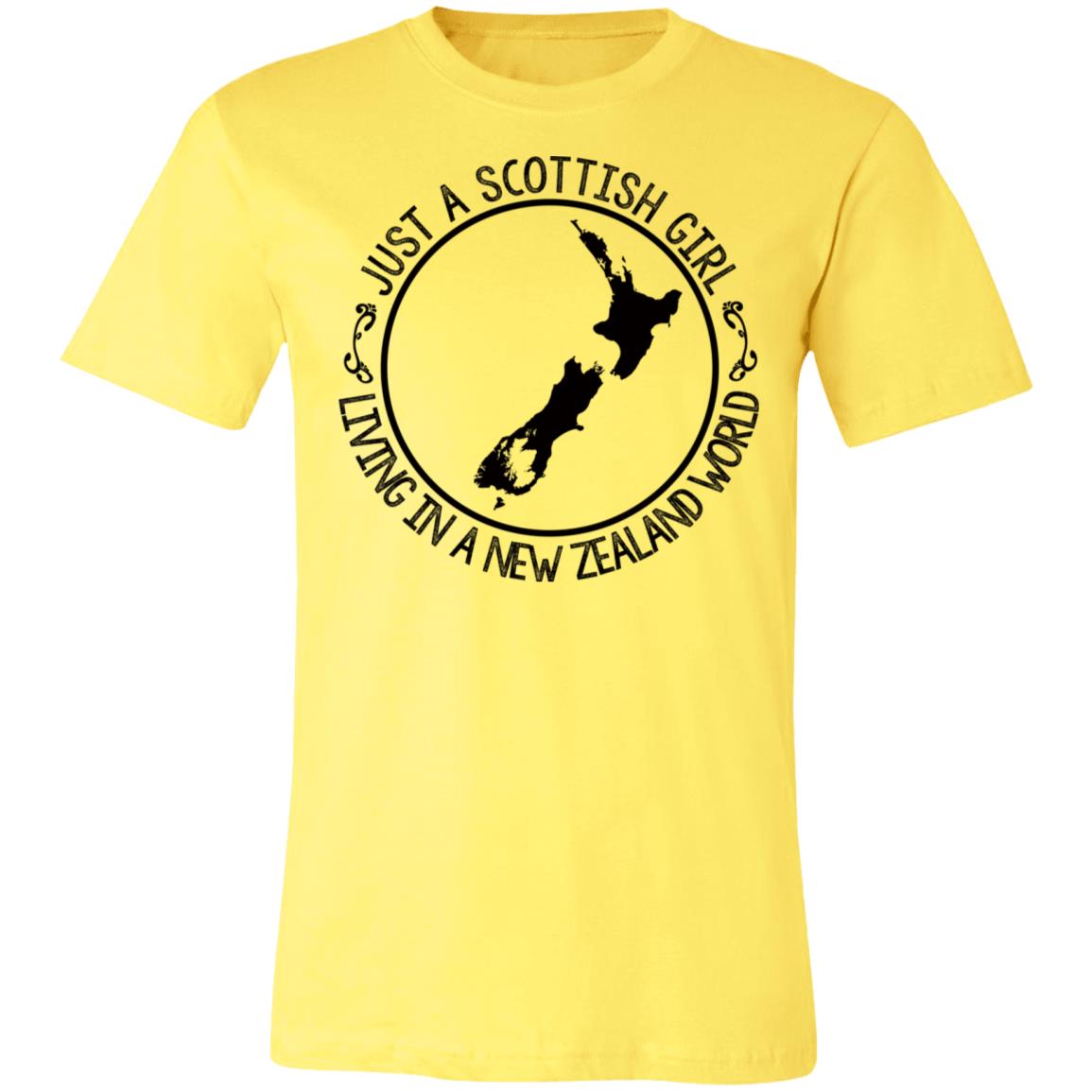Scottish Girl Living In New Zealand World T-shirt - T-shirt Teezalo