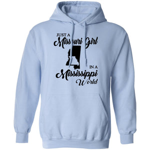 Just A Missouri Girl In A Mississippi World T-Shirt - T-shirt Teezalo