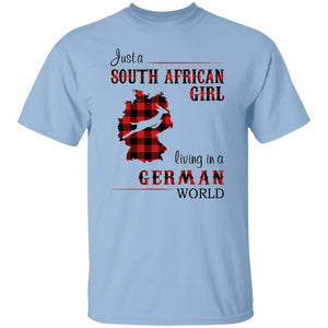 South African Girl Living In German World T-Shirt - T-shirt Teezalo