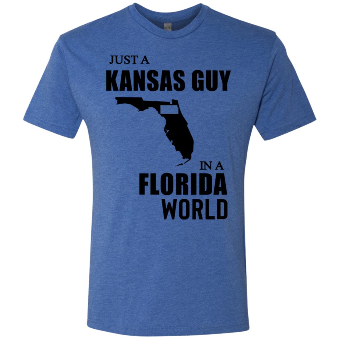 Just A Kansas Guy In A Florida World Hoodie - Hoodie Teezalo