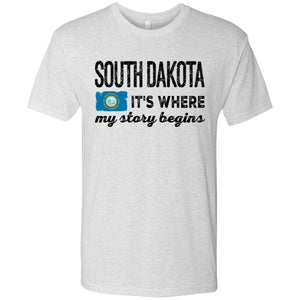 South Dakota It's Where My Story Begins Hoodie - Hoodie Teezalo