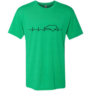 North Carolina Heart Beat Hoodie - Hoodie Teezalo