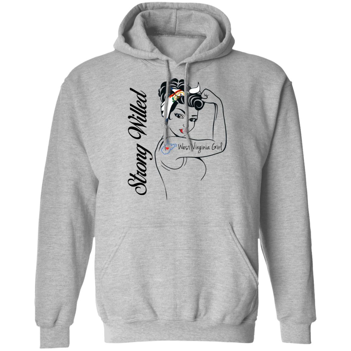West Virginia Girl Strong Willed T Shirt - T-shirt Teezalo
