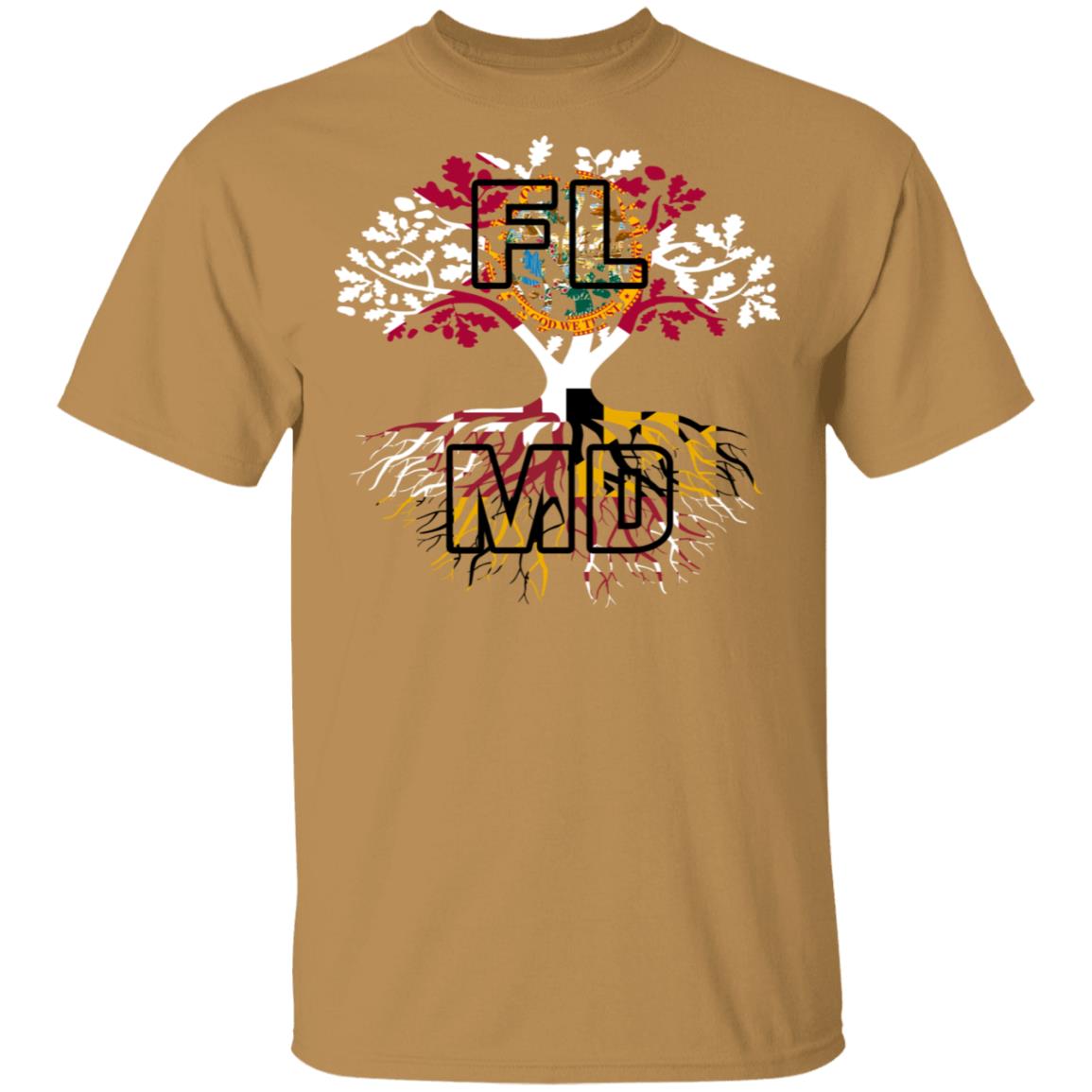 Live In Florida With Maryland Roots T-Shirt - T-shirt Teezalo