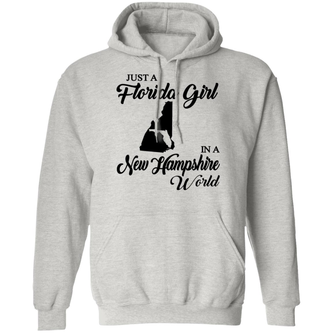 Just A Florida Girl In A New Hampshire World T-Shirt - T-Shirt Teezalo