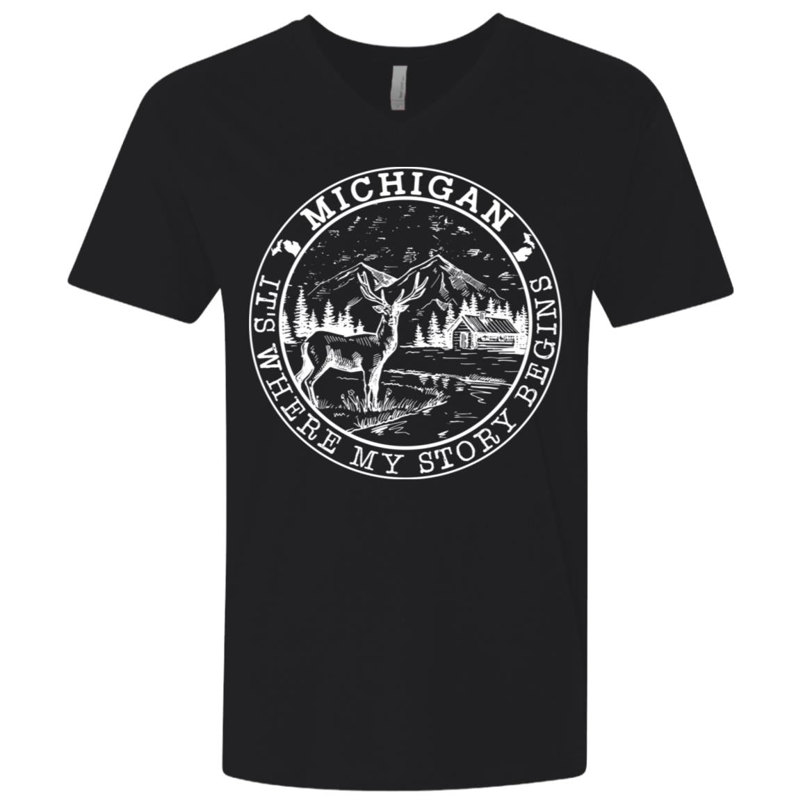 Michigan It's Where My Story Begins T-Shirt - T-shirt Teezalo