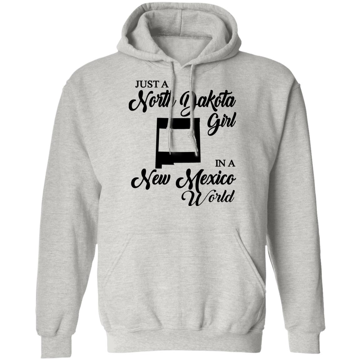 Just A North Dakota Girl In A New Mexico World T Shirt - T-shirt Teezalo