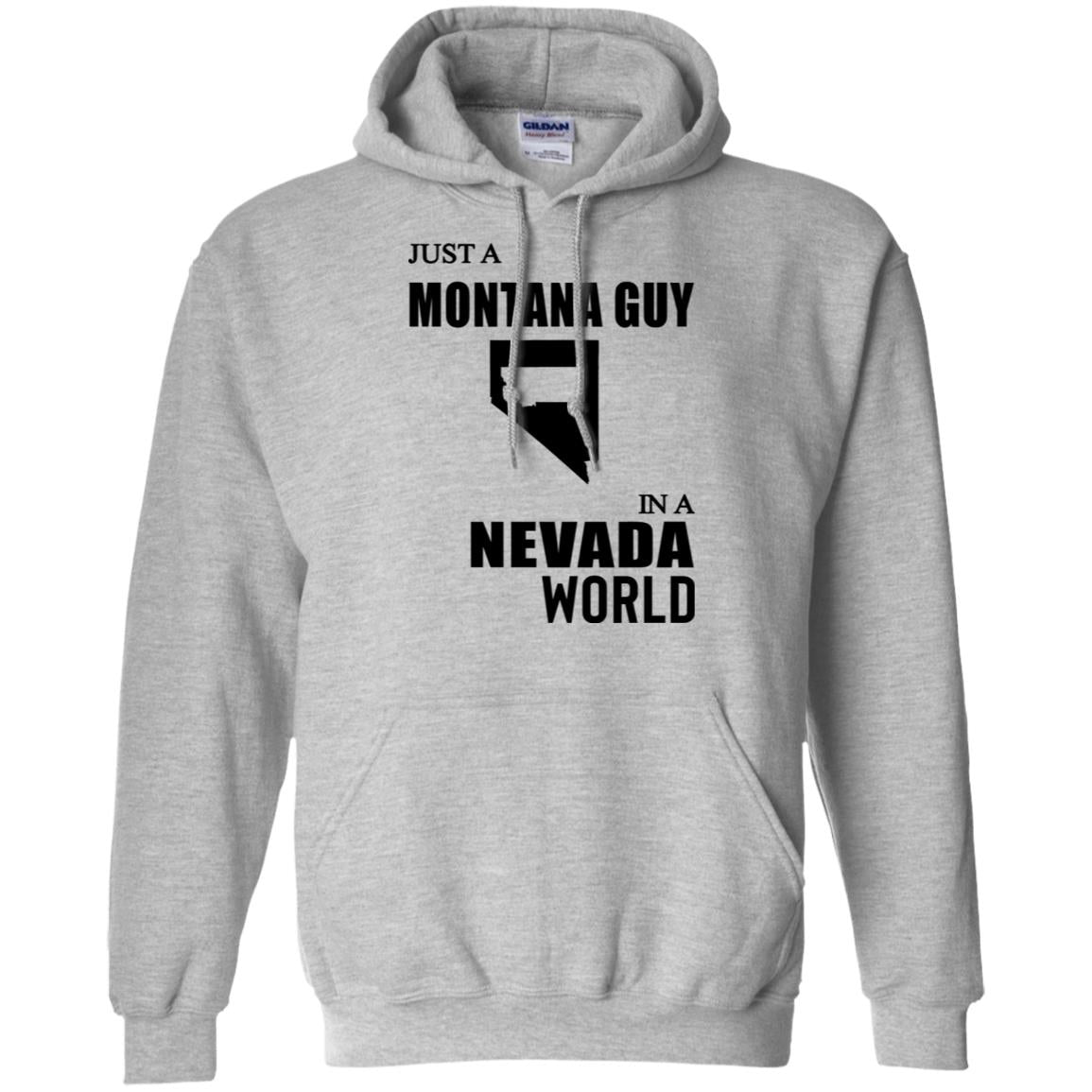 Just A Montana Guy In A Nevada World T Shirt - T-shirt Teezalo