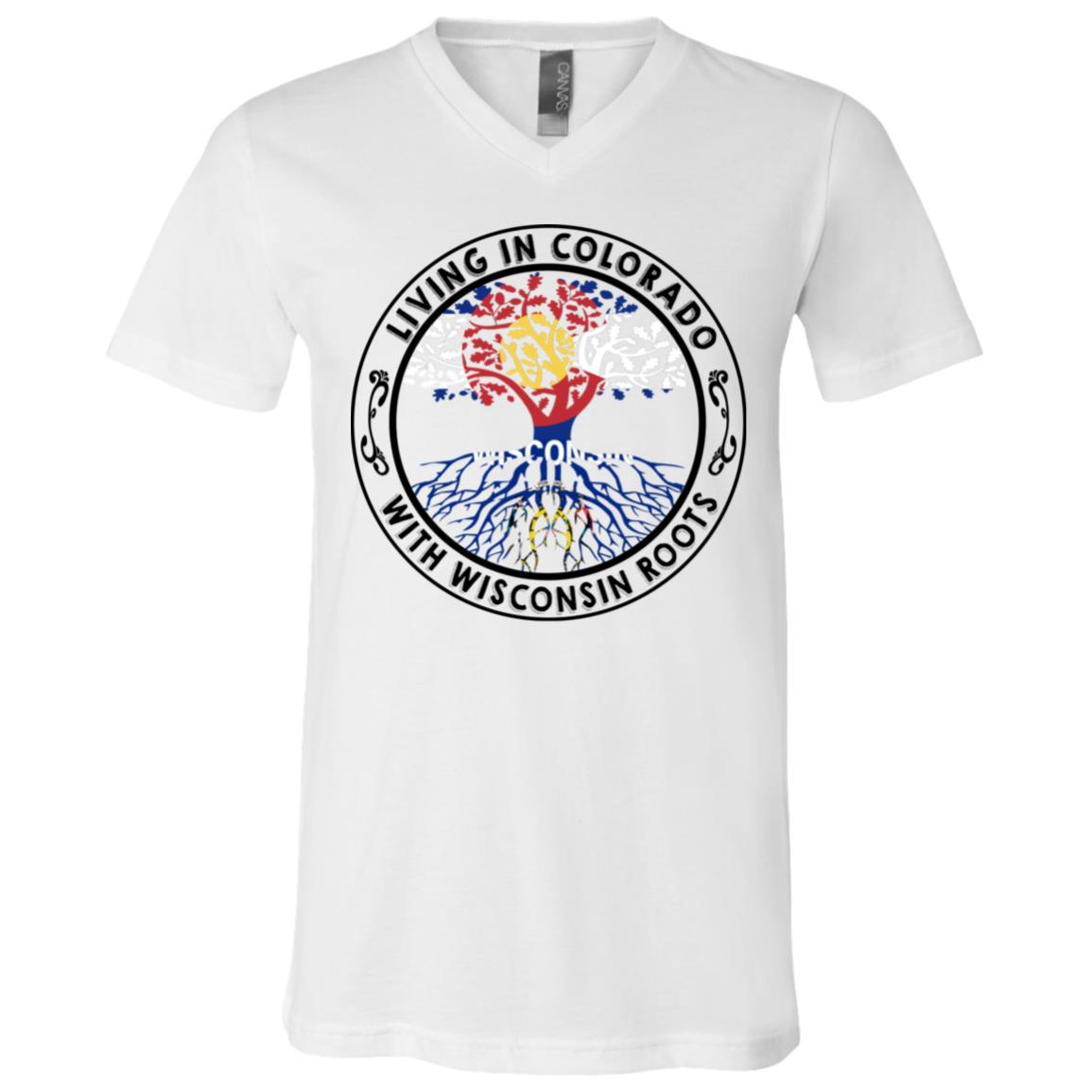 Living In Colorado With Wisconsin Roots T-shirt - T-shirt Teezalo