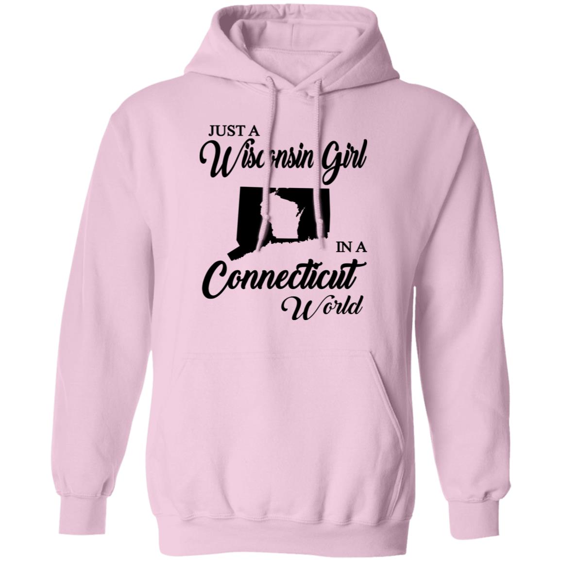 Just A Wisconsin Girl In A Connecticut World T-shirt - T-shirt Teezalo