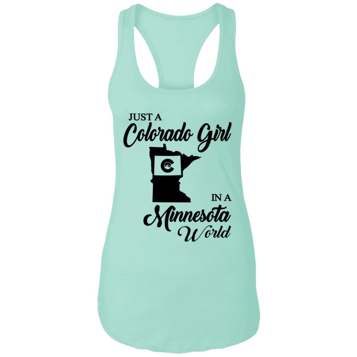Just A Colorado Girl In A Minnesota World T-shirt - T-shirt Teezalo