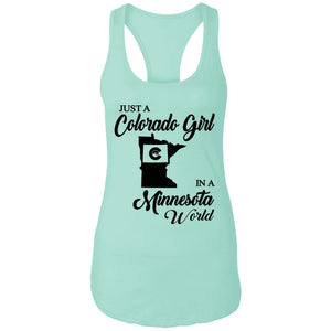 Just A Colorado Girl In A Minnesota World T-shirt - T-shirt Teezalo