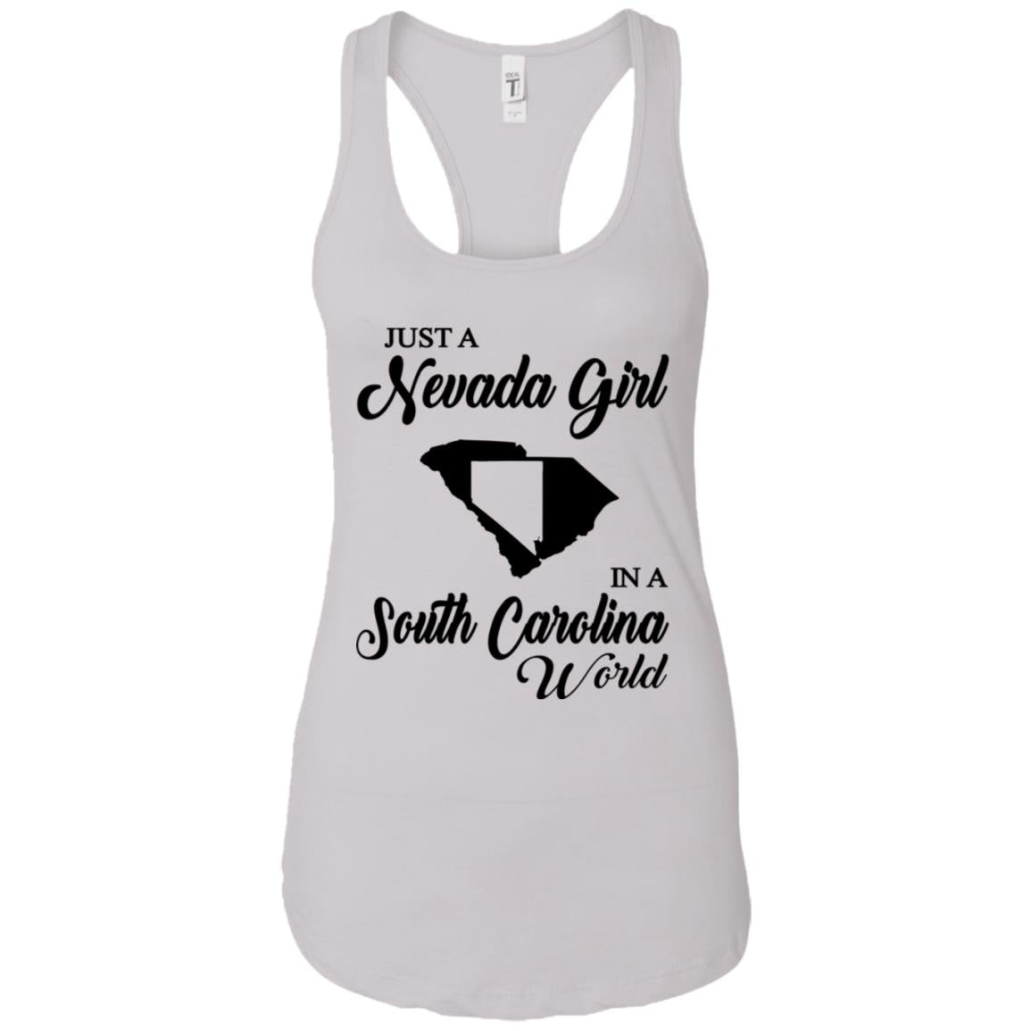 Just A Nevada Girl In A South Carolina World T-Shirt - T-shirt Teezalo