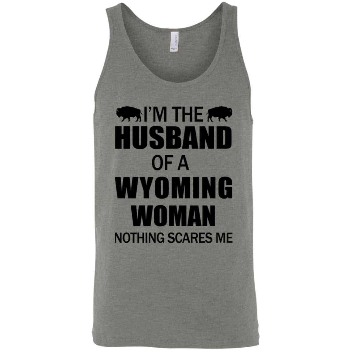 I'm The Husband Of A Wyoming Woman T-Shirt - T-shirt Teezalo