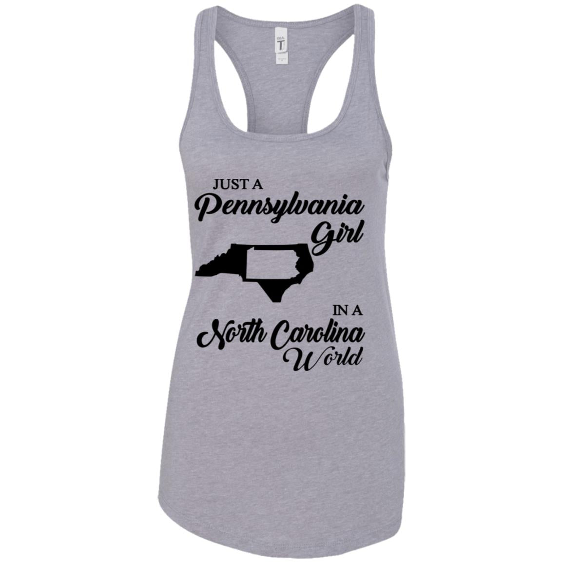 Just A Pennsylvania Girl In A North Carolina World T-Shirt - T-shirt Teezalo
