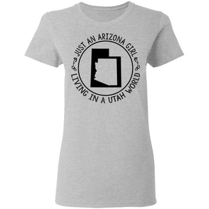 Arizona Girl Living In Utah World Hoodie - Hoodie Teezalo