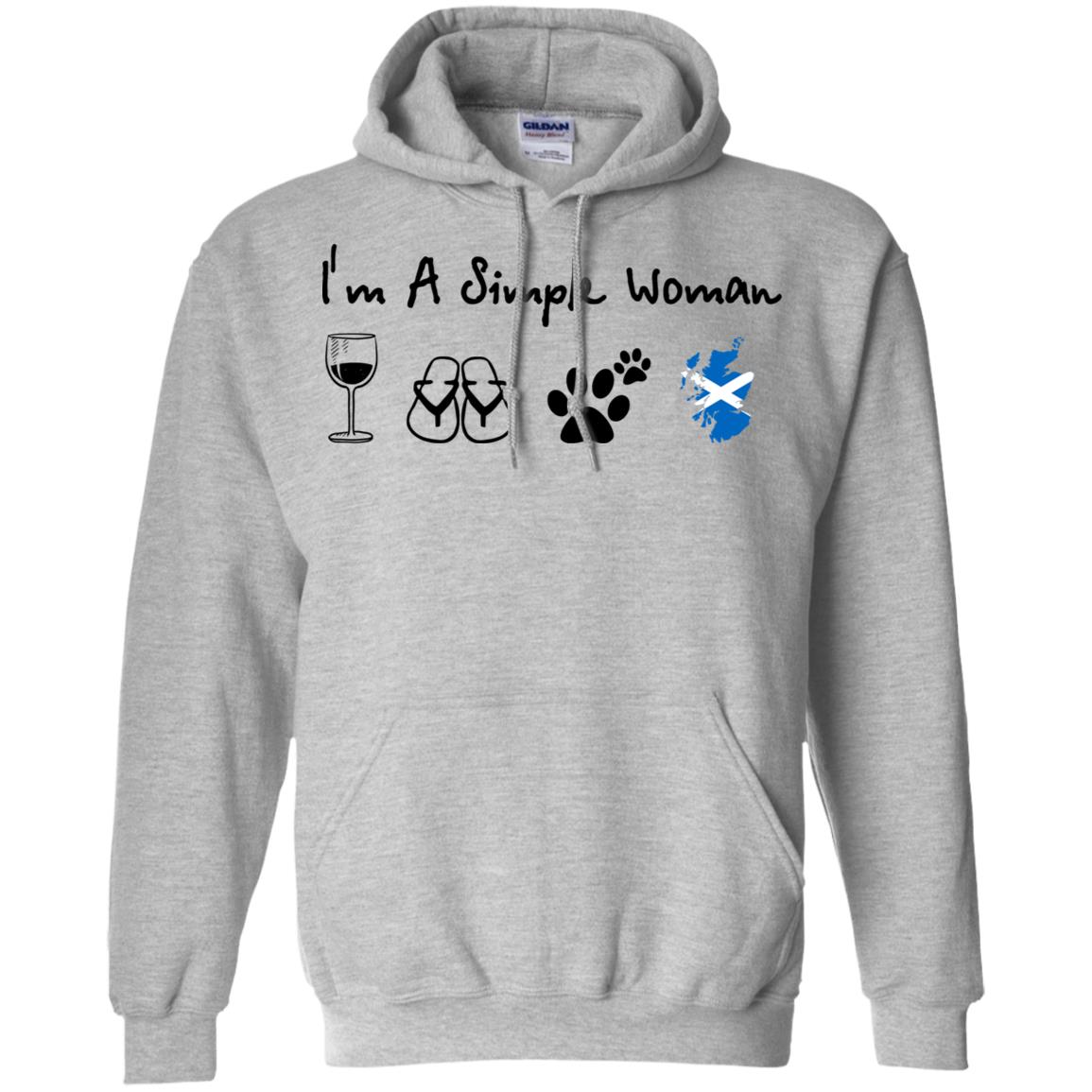 Scotland I'm Just A Simple Woman T-Shirt - Hoodie Teezalo