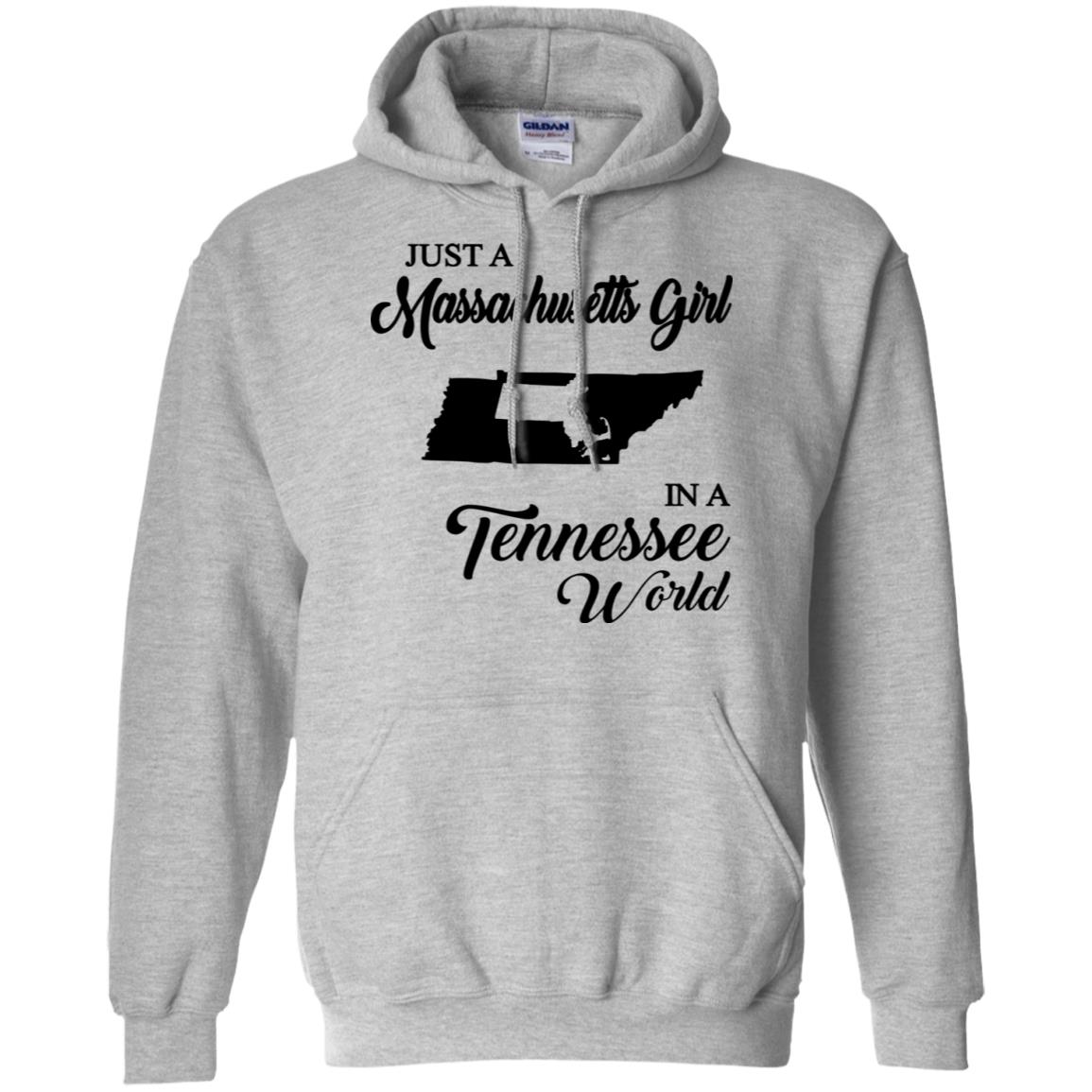 Just A Massachusetts Girl In A Tennessee  World T-shirt - T-shirt Teezalo