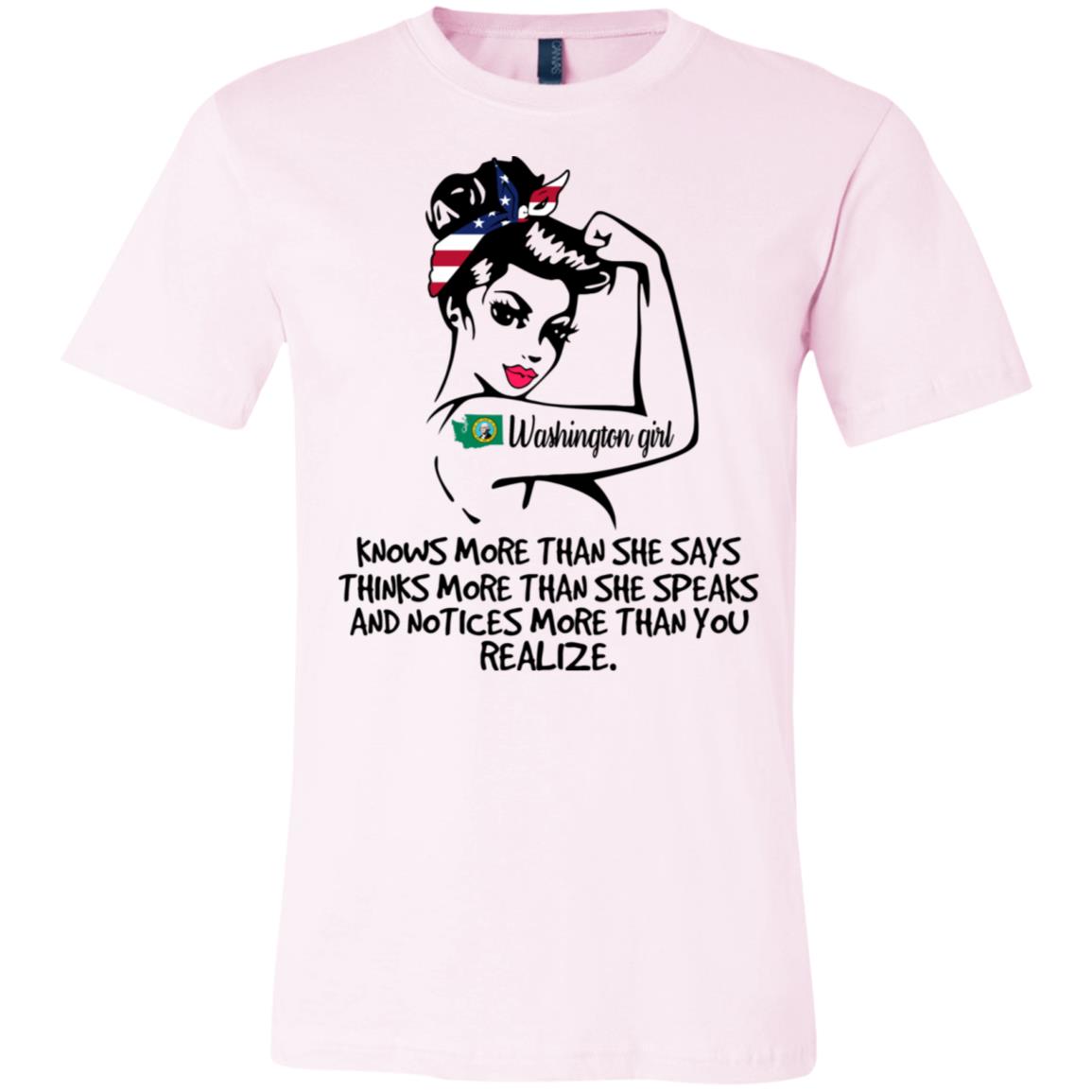 Washington Girl Knows More Than She Says Hoodie - Hoodie Teezalo
