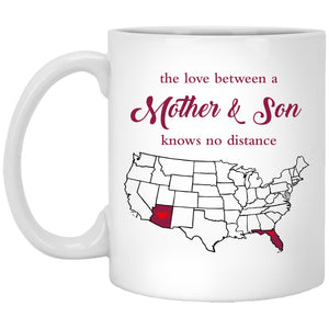 Arizona Florida The Love Between Mother And Son Mug - Mug Teezalo
