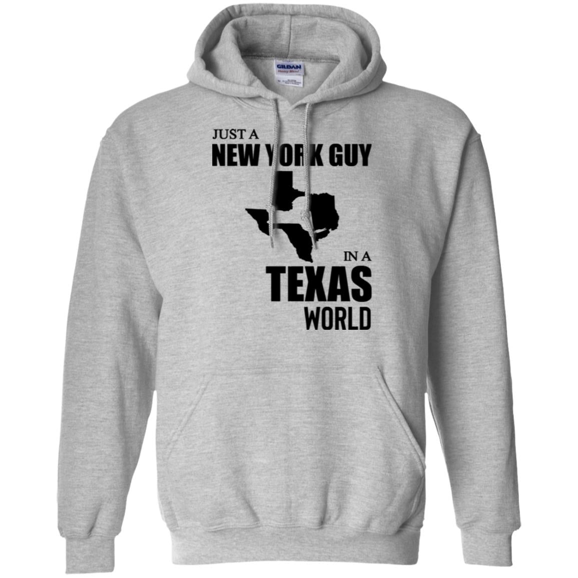 Just A New York Guy In A Texas World T-Shirt - T-shirt Teezalo