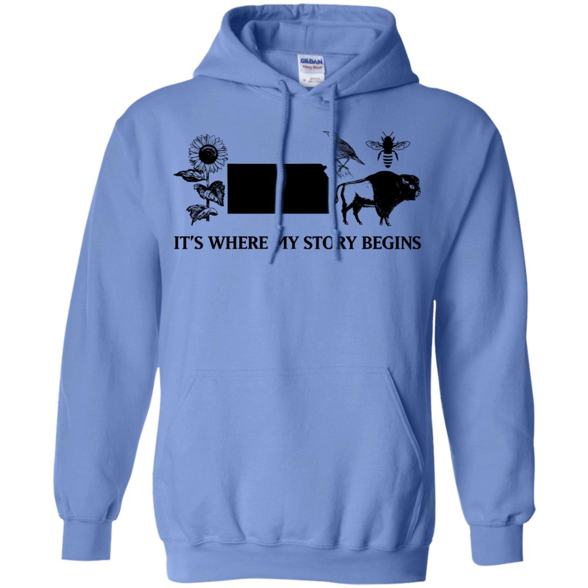 Kansas It's Where My Story Begins Hoodie - Hoodie Teezalo