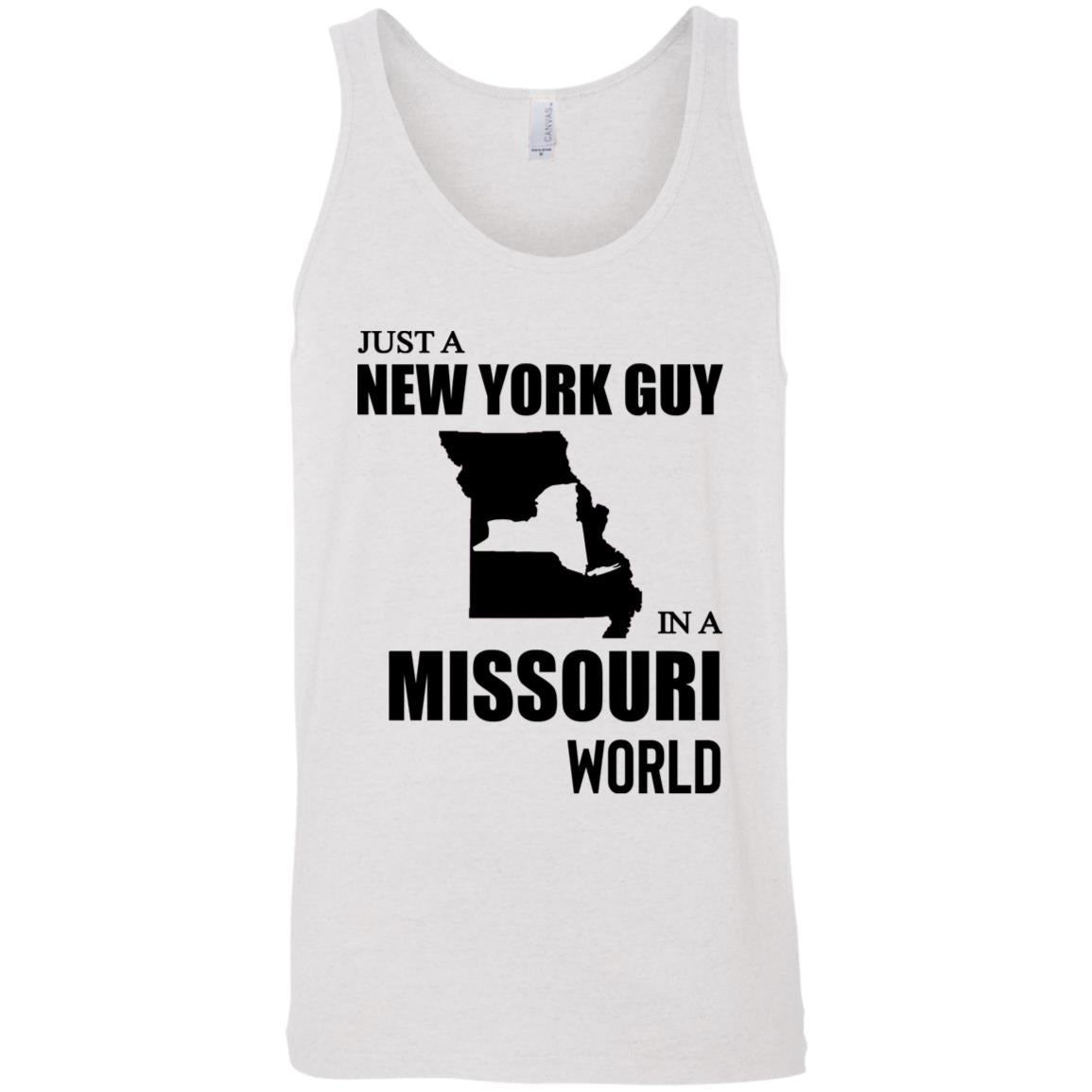 Just A New York Guy In A Missouri World T-Shirt - T-shirt Teezalo