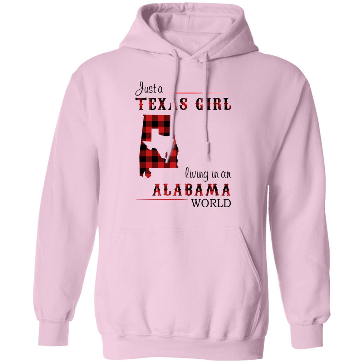 Just A Texas Girl Living In An Alabama World T- Shirt - T-shirt Teezalo