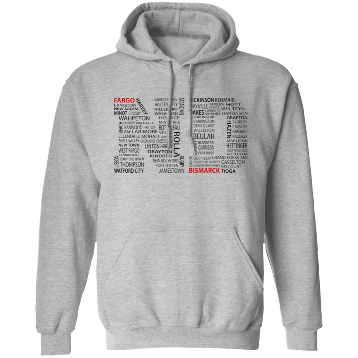 North Dakota Cities T Shirt - T-shirt Teezalo