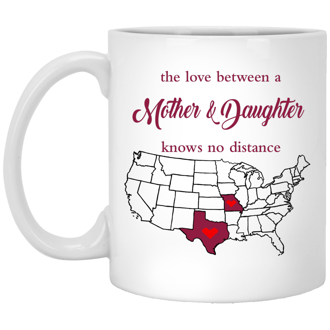 Missouri Texas Mother Daughter Mug - Mug Teezalo